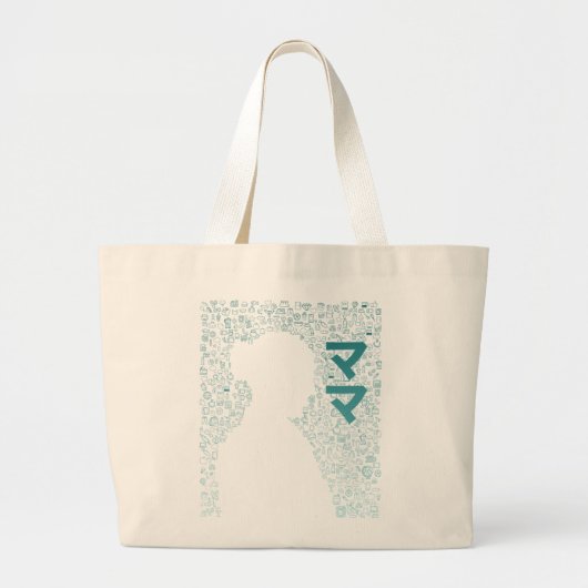 Moeder in Japans Karakter (Katakana) Grote Tote Bag (Voorkant)
