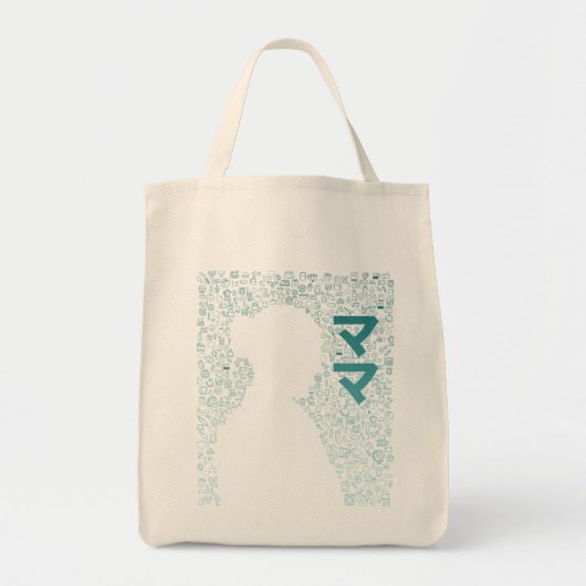 Moeder in Japanse Karakter (Katakana)Canvas tas (Voorkant)