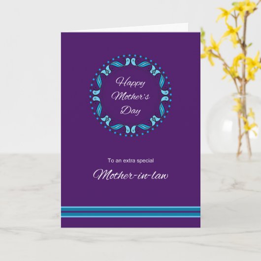 Moeder in Law Moederdag Kaart (Gele Bloem)