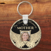 Moeder in liefhebbend geheugen Foto Memorial Sleut Sleutelhanger (Voorkant)