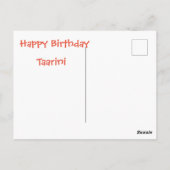 Moeder in paniek met Tieners met geboortedagen Briefkaart (Achterkant)