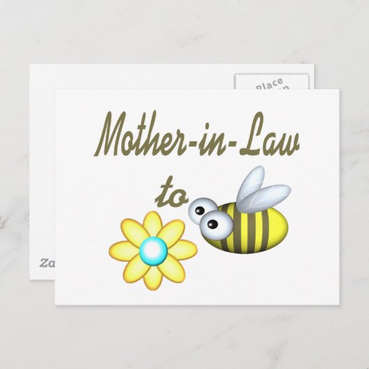 Moeder in rechte om te worden briefkaart (Voorkant / Achterkant)