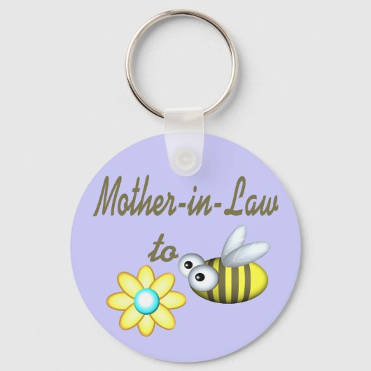 Moeder in rechte om te worden sleutelhanger (Voorkant)