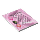 Moeder in rechtsgedicht - Fijne verjaardag Notitieblok (Schuin)