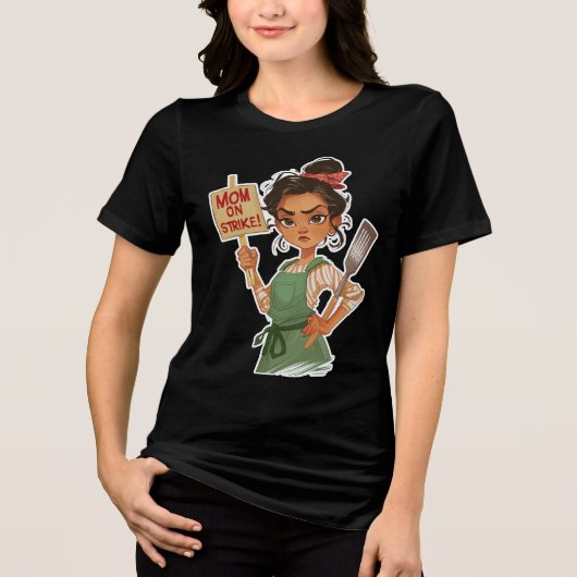 Moeder in staking Tri-Blend shirt (Voorkant)