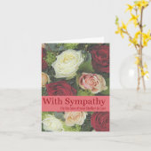 Moeder in wetsteverlies Roos sympathie Kaart (Gele Bloem)