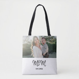 Moeder ingesteld, boodschappentas met foto tote bag