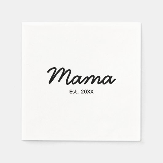 Moeder ingesteld jaar | Mama gepersonaliseerde dat Servet (Voorkant)
