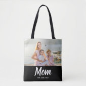 Moeder ingestelde datum Moederdag foto Tote Bag (Voorkant)
