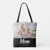 Moeder ingestelde datum Moederdag foto Tote Bag (Achterkant)
