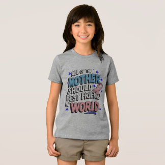 Moeder is de beste vriend ter wereld Tri-Blend shirt