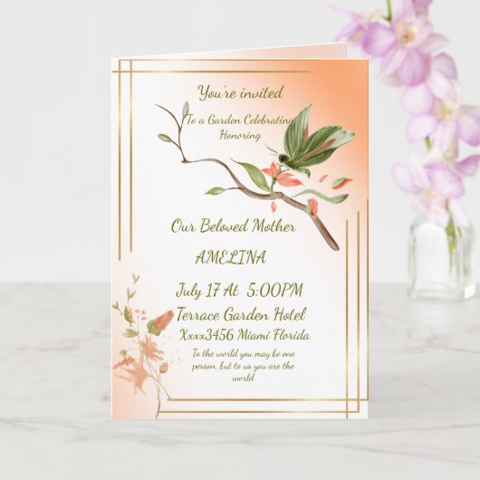 Moeder is de wereld kaart (Orchidee)