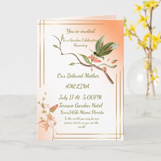 Moeder is de wereld  kaart (Gele Bloem)