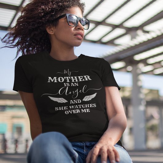 Moeder Is Een Engel Herdenking T-shirt
