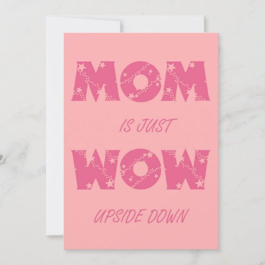 Moeder is gewoon Wow Feestdagenkaart (Voorkant)