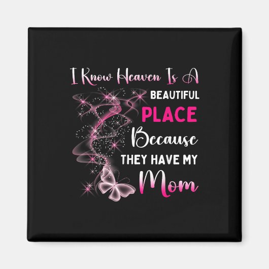 Moeder is mijn beschermengel in de Hemel Memorial  Magneet (Voorkant)