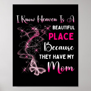 Moeder is mijn beschermengel in de Hemel Memorial  Poster