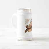 Moeder is thuis vogel mok Cadeaubeker voor moeder (Voorkant links)