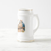 Moeder is thuis vogel mok Cadeaubeker voor moeder (Voorkant rechts)