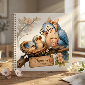 Moeder Is Thuis Vogel Spiraal Notebook Knus Cadeau Notitieboek