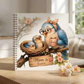 Moeder Is Thuis Vogel Spiraal Notebook Knus Cadeau Notitieboek