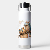 Moeder is thuis vogel waterfles Cadeau leuk (Voorkant)