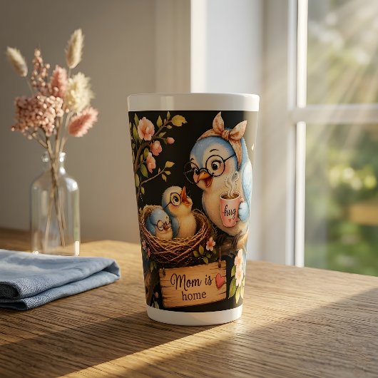 Moeder Is Thuis Zwarte Latte Mok Geschenk