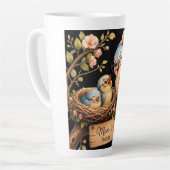Moeder Is Thuis Zwarte Latte Mok Geschenk (Linkerhoek)