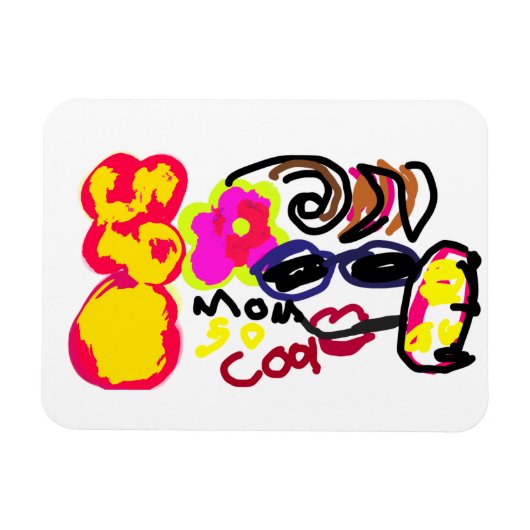 Moeder is zo cool  magneet (Horizontaal)