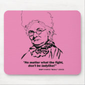 Moeder Jones Quote, "Wat er ook aan de hand is.. Muismat (Voorkant)