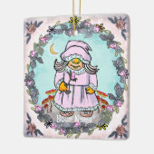 Moeder kabouter  keramisch ornament (Links)