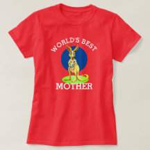 Moeder Kangaroo en Baby T-Shirt
