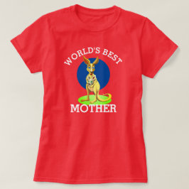 Moeder Kangaroo en Baby T-Shirt