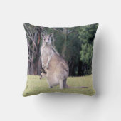 Moeder Kangaroo met Baby Joey in haar zak Kussen (Achterkant)