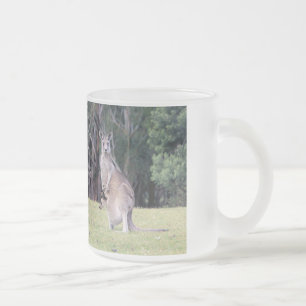 Moeder Kangaroo met Baby Joey in haar zak Matglas Koffiemok