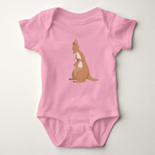 Moeder Kangaroo met Baby Romper (Voorkant)