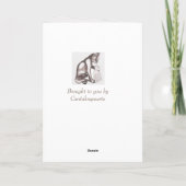 Moeder kat en kitten kaart (Achterkant)