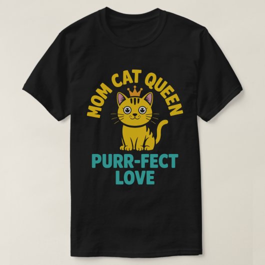 Moeder Kat Koningin T-shirt (Design voorkant)