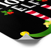 Moeder Kerst Elf Bijpassende Pyjama Kerstmis Feest Poster (Hoek)
