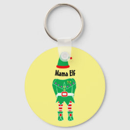  moeder Kerst Elf Stocking Stuffer Sleutelhanger