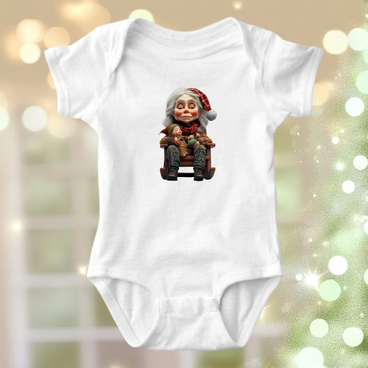 Moeder Kerst II Baby Bodysuit