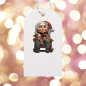 Moeder Kerst II Witte Gift Labels Cadeaulabel