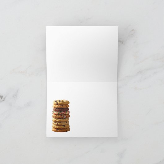 Moeder Kerstkoekje Groet Kaart (Binnen)