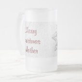 Moeder kerstliefde matglas bierpul (Voorkant links)