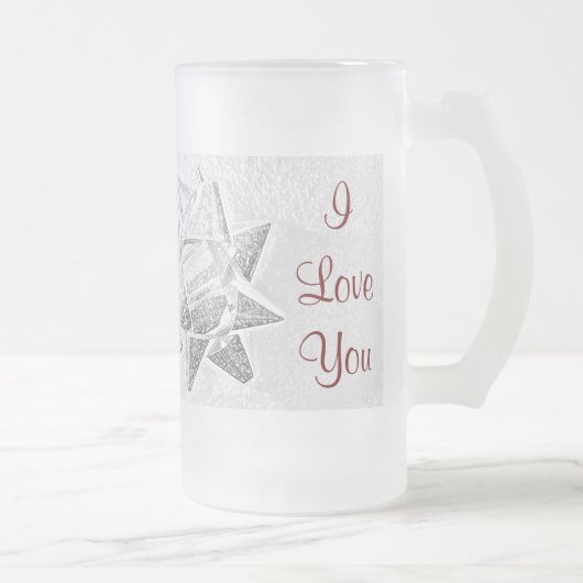 Moeder kerstliefde matglas bierpul (Rechts)