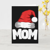 Moeder Kerstman overeenkomende gezins Kaart (Gele Bloem)