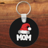 Moeder Kerstman Sinterklaas Matchende Familie Sleutelhanger (Voorkant)