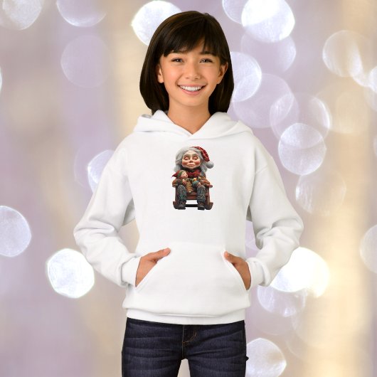 Moeder Kerstmis II Meisje Hoodie