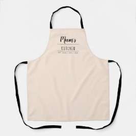 Moeder Keuken Eenvoudige Elegante Typografie Schor Schort