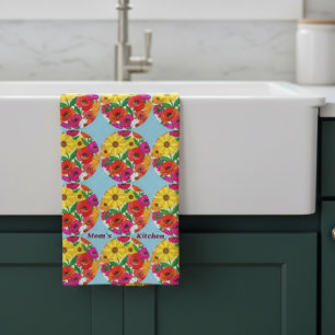 Moeder Keuken Retro Bloem Dopamine Decoratie Theedoek